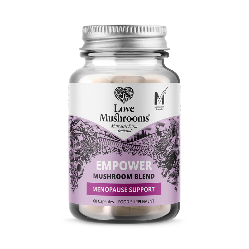 Love Mushrooms mushroom blend for menopause 60 capsules, UK version
