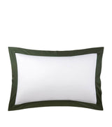Harrods Cotton Sateen Oxford Pillowcase, 50cm x 75cm, High Thread Count- Buy online at McGrocer