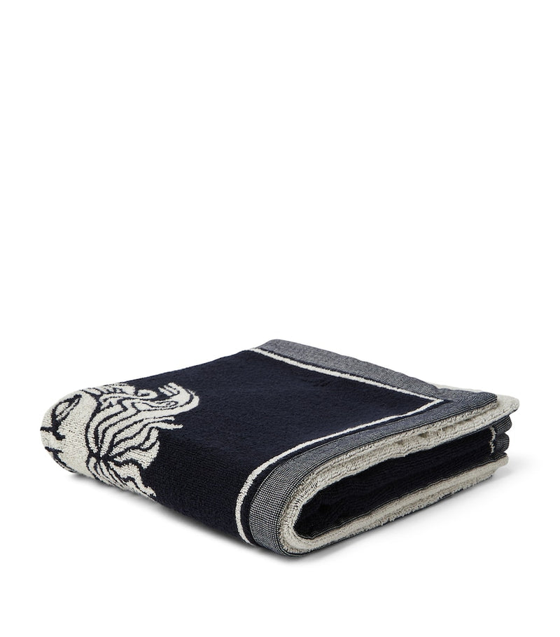Versace Medusa towel with jacquard design (British brand)