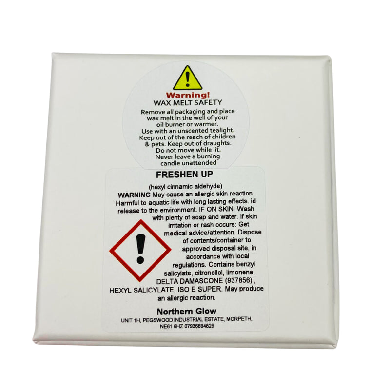 Scented wax melt hand poured natural wax (British brand)