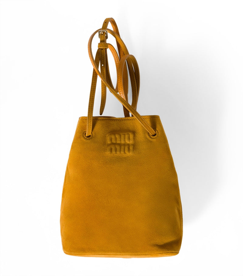 Miu Miu lambskin suede mini pouch - British product