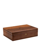 WOLF Brogue 10-piece watch box with lock, UK version