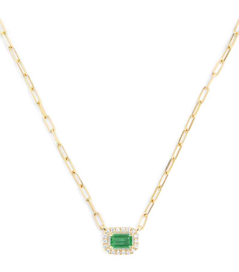 SHAY Mini Me necklace emerald diamond 0.5cm - British product