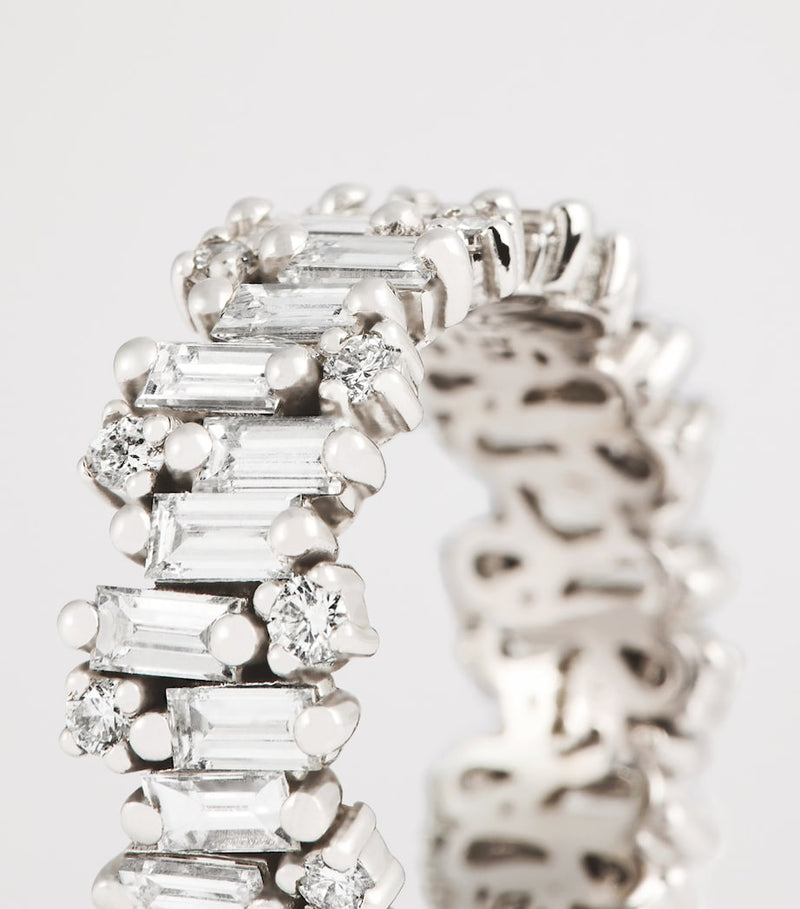 Suzanne Kalan white gold diamond eternity ring, UK version