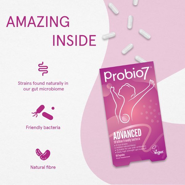 Probio7 Advanced probiotic supplement 30 capsules, imported from the UK