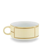 GINORI 1735 porcelain teacup Colonna Diva Giallo 245ml, UK version
