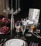 Christofle Jardin d'Eden five-light candelabra in silver plate - British product