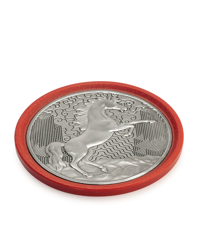 Royal Selangor pewter horse coaster (British brand)