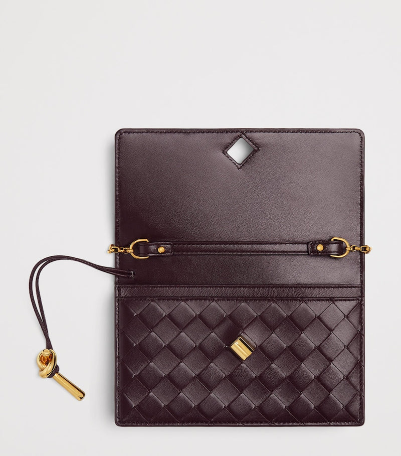 Bottega Veneta Andiamo cross-body bag in lambskin leather, UK version