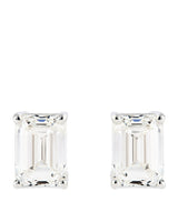 Harrods Harrods White Gold and Diamond Stud Earrings (1.00ctw)- Buy online at McGrocer