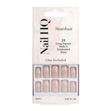 Superdrug Nail HQ Square Stardust False Nails Milky Pink 24 Pieces- Buy online at McGrocer