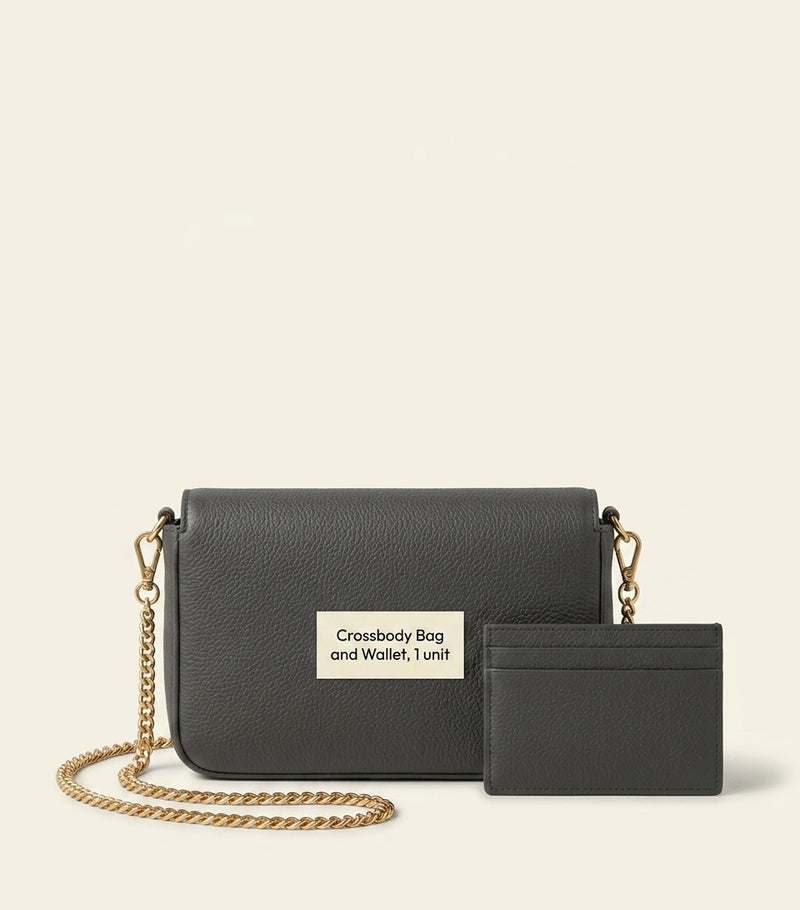 Prada leather card holder with strap, imported from the UK