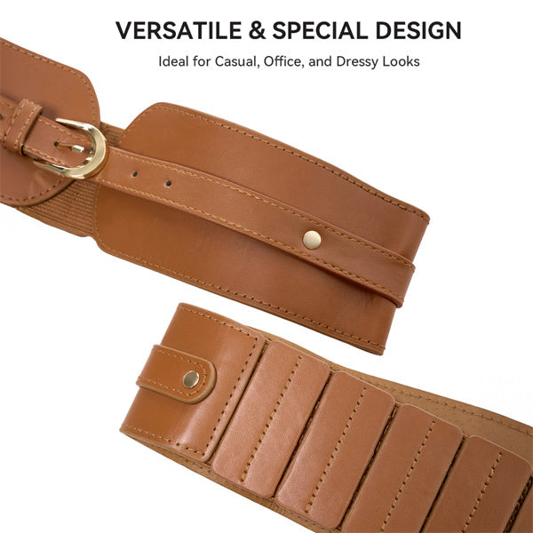 Livingandhome wide waist belt with pin buckle (British brand)