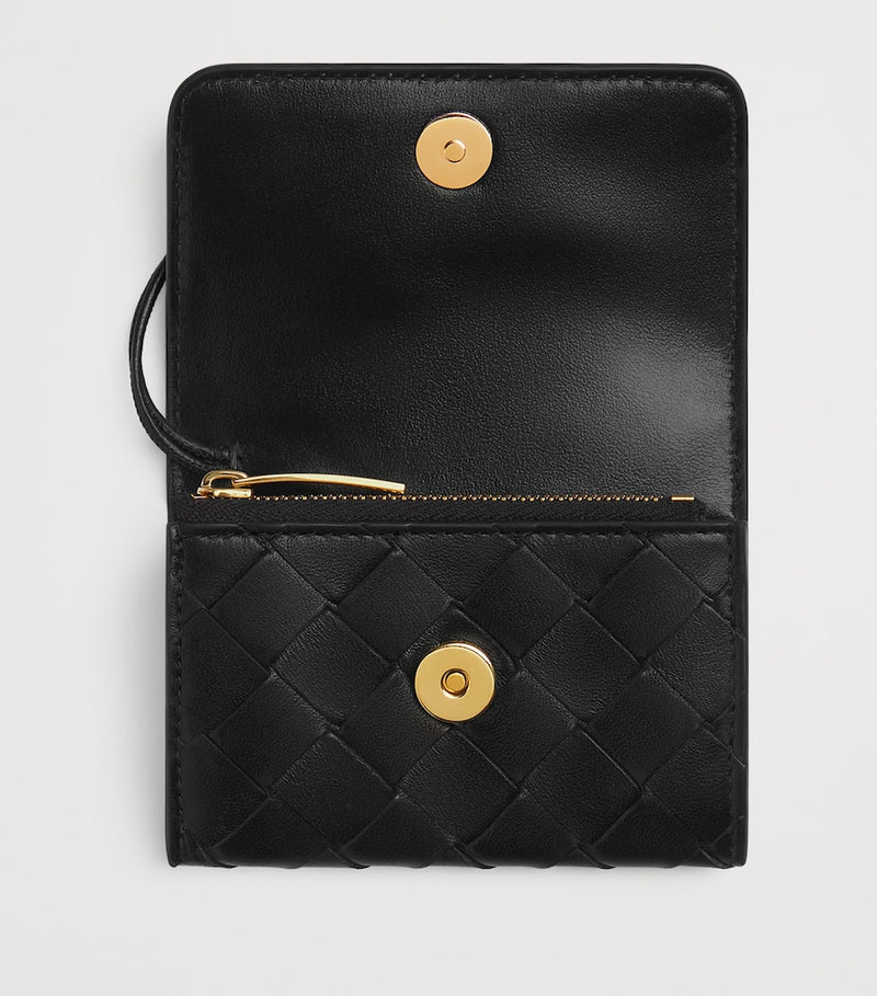 Bottega Veneta Small Andiamo envelope card holder Intrecciato weave (British brand)
