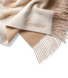 Cartier cashmere Reflecting Panthère de Cartier blanket 190cm x 140cm - British product