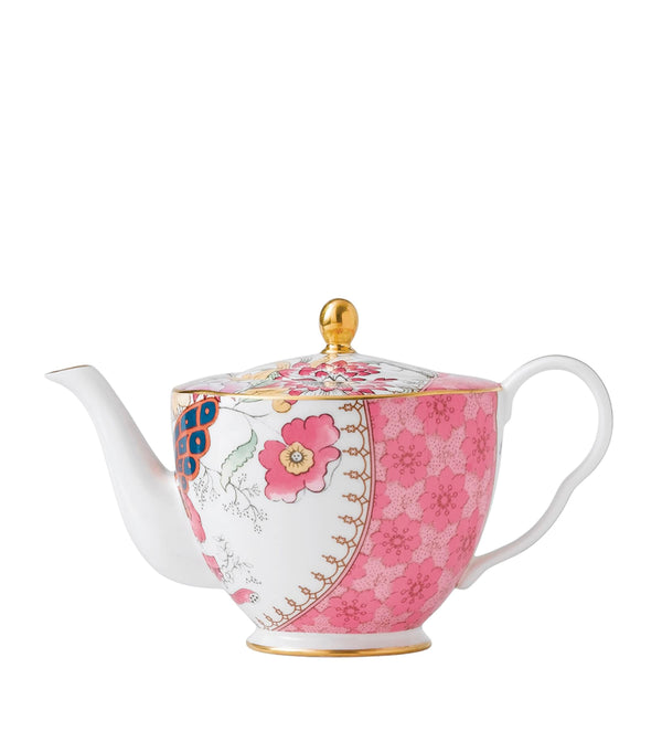 Elegant Teapot with Butterfly and Floral Design 400ml