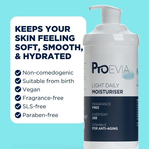 ProEvia light daily moisturiser 500g, imported from the UK