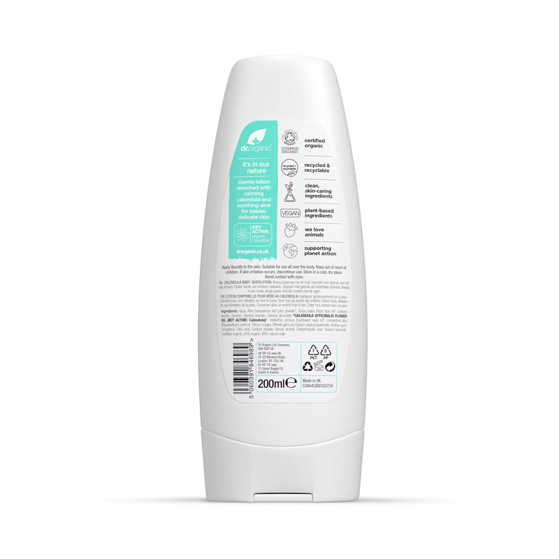 Dr Organic Baby Body Lotion Calendula 200ml - British product