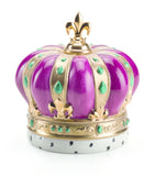 Villari Royal Crown Candle hand-painted - British product