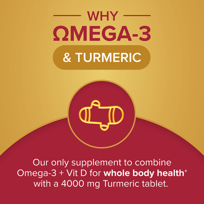 Seven Seas Omega-3 Turmeric supplement 30 tablets & 30 capsules, UK version