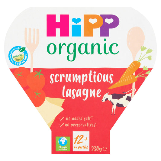 HiPP Organic Scrumptious Lasagne Toddler Tray Meal 1-3 Years 230g GOODS Sainsburys   