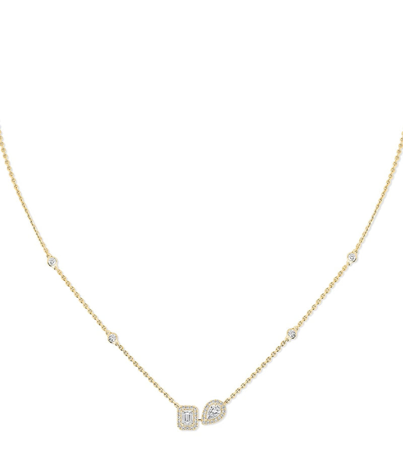 Messika My Twin yellow gold diamond necklace 0.30ct (British brand)