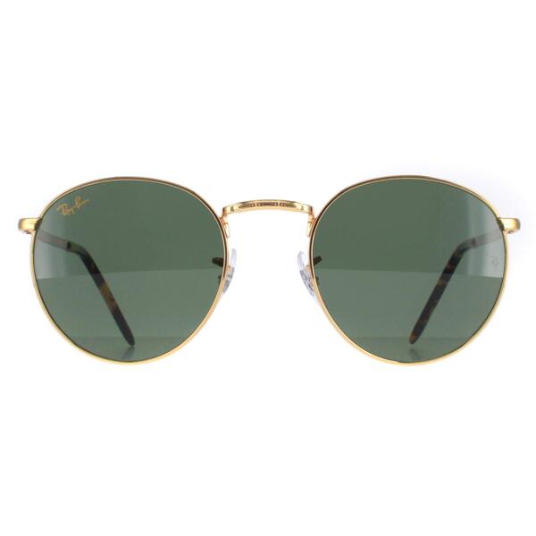 Ray-Ban RB3637 New Round gold unisex sunglasses - British product