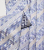 Emporio Armani silk jacquard chevron tie, UK version