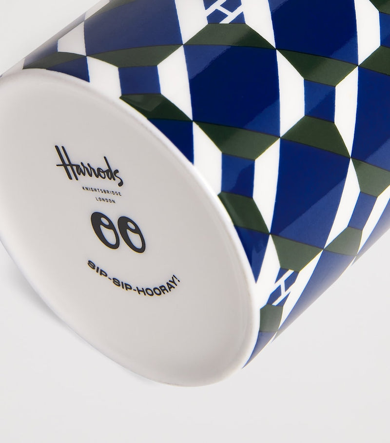 Harrods logo geometric mug, UK version