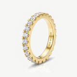 Superdrug MUCHV Gold Stacking Eternity Ring with Cubic Zirconia Stones- Buy online at McGrocer