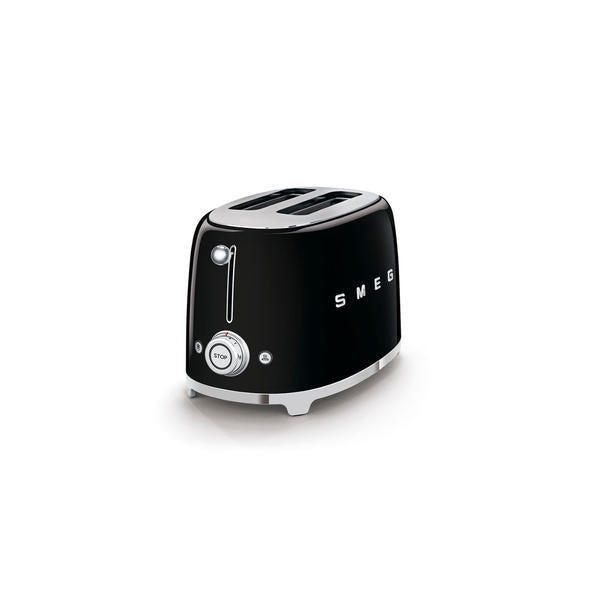 Smeg TSF01 toaster and KLF04 kettle in black, British brand