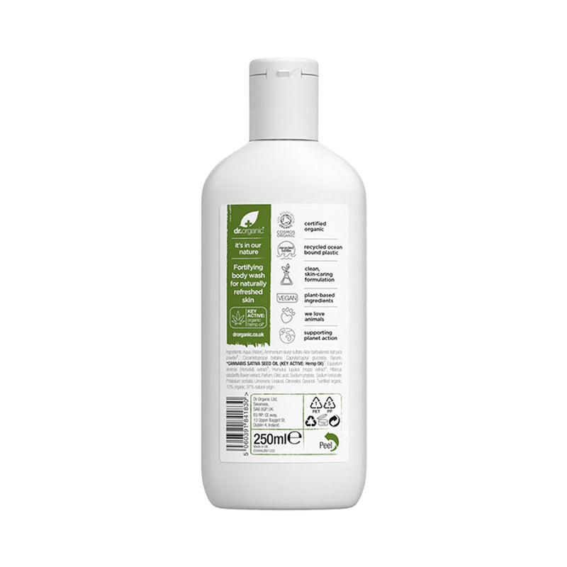 Dr Organic Hemp Oil Body Wash 250ml - British product