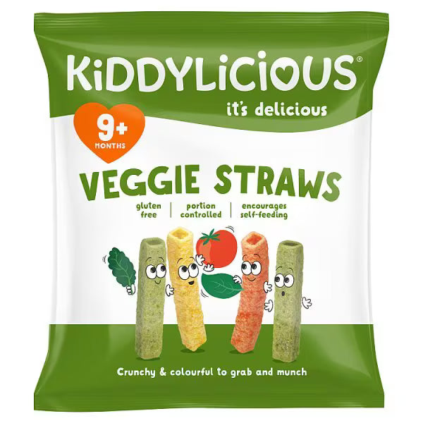 Kiddylicious veggie straws 12g, UK version