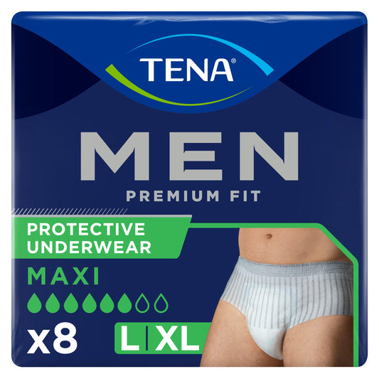 TENA Men Premium Fit Incontinence Pants Large x8 GOODS Sainsburys   