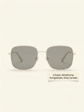 Celine square sunglasses gold/grey, UK version
