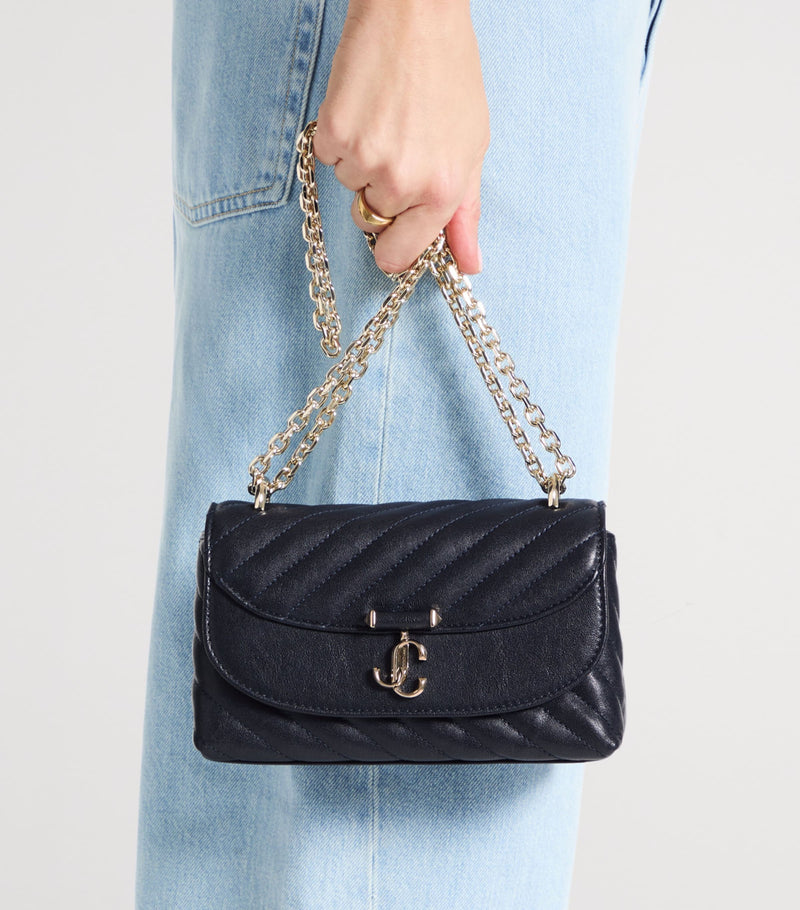 Jimmy Choo Curve quilted leather cross-body bag - British product