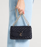 Jimmy Choo Curve quilted leather cross-body bag - British product