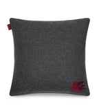 Etro wool-blend cushion with embroidered paisley trim, 45cm - British product