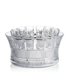 Waterford Crystal Mastercraft vodka set, 12 shot glasses and chiller (British brand)