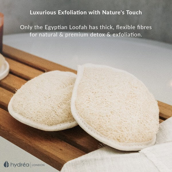 Hydréa London Egyptian Loofah Dual Sided Spa Mitt, UK version