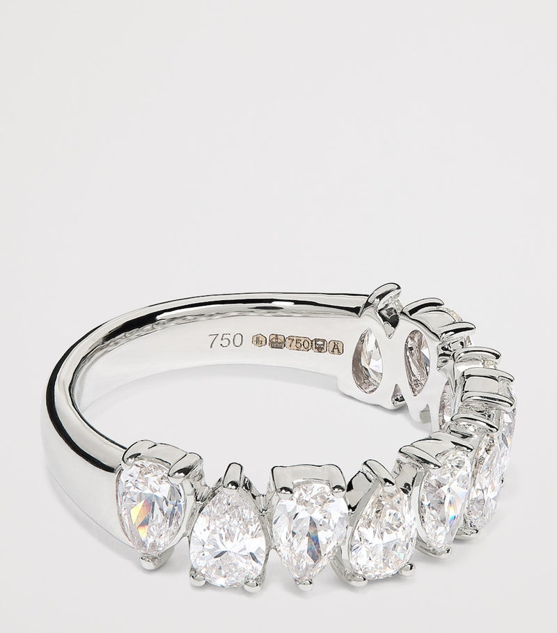 Harrods white gold diamond eternity ring 1.90ct (British brand)
