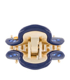 Alexandre de Paris gold-plated crystal-embellished claw hair clip 4.5cm, UK version