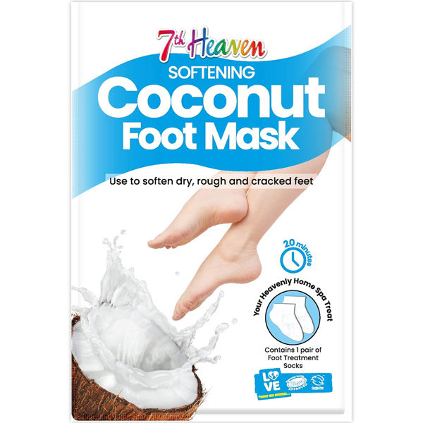 7th Heaven Coconut Foot Mask socks, UK version