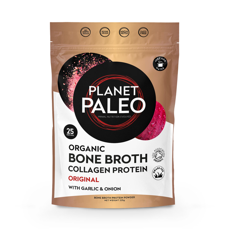 Planet Paleo bone broth powder Original 225g, imported from the UK