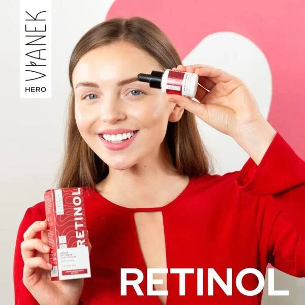 Vianek face serum with retinol 0.3% 30ml, imported from the UK