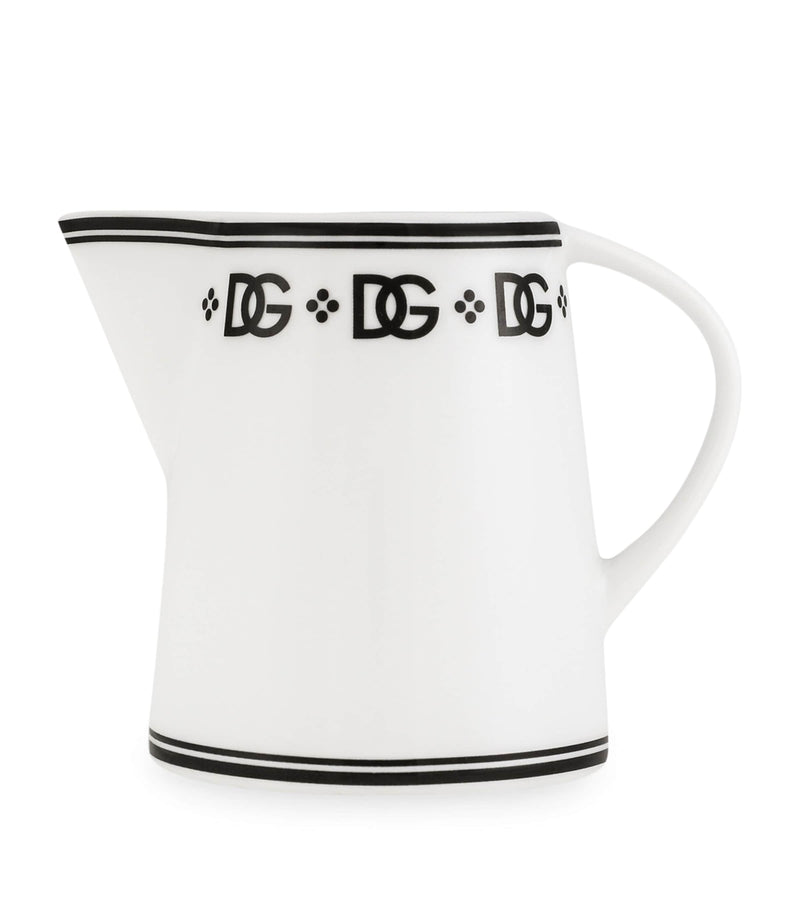 Dolce&Gabbana Casa porcelain milk jug with DG logo - British product