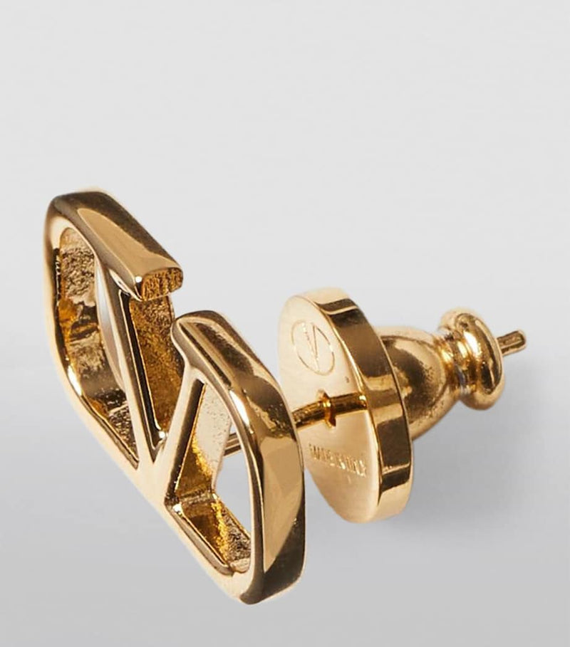 Valentino Garavani VLogo stud earrings 1.5cm, imported from the UK