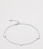 Monica Vinader heart station chain bracelet - British product