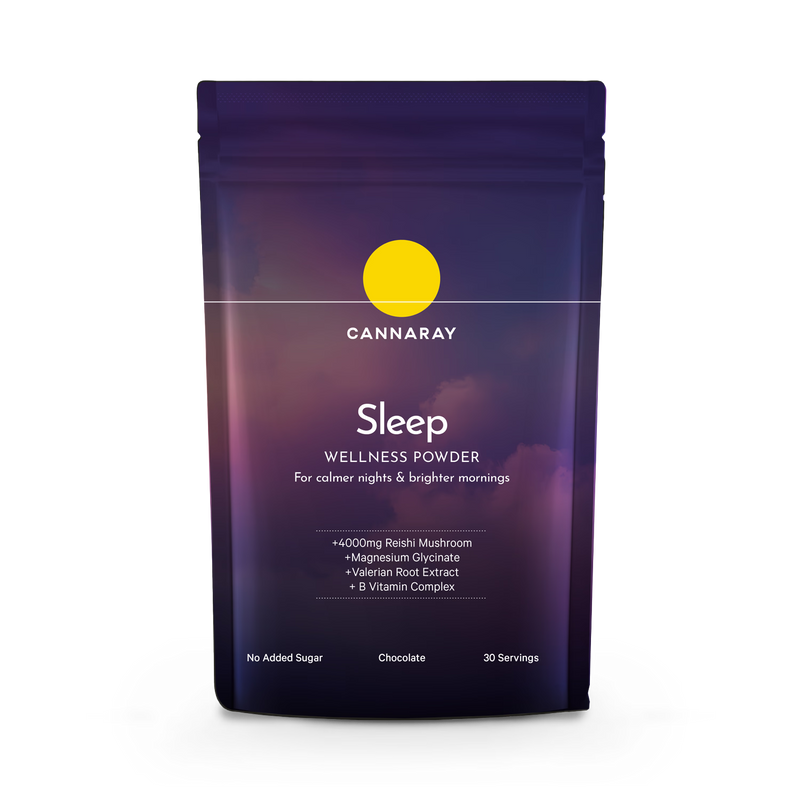 Cannaray sleep powder supplement chocolate 150g, UK version
