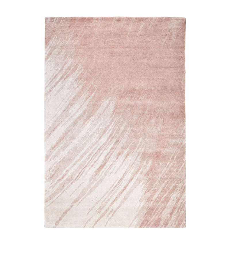 The Rug Company Wool-Bamboo Silk Splash Salmon rug 2.74m x 1.83m (British brand)